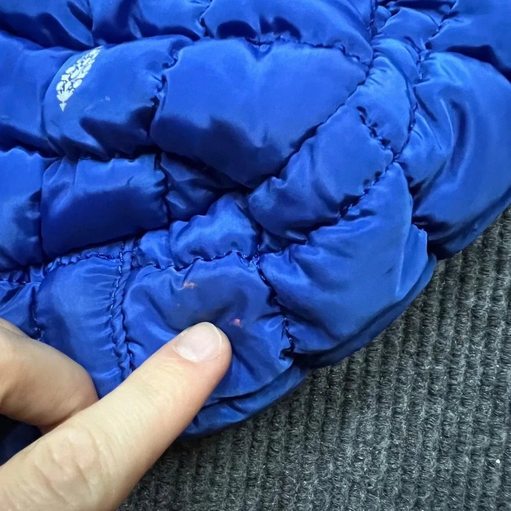 Free People FP Movement Quilted Carryall Puffer Bag Royal Blue Hobo Tote 20x23